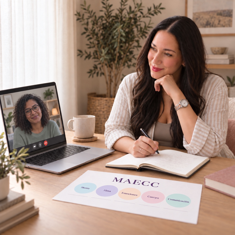 Sesión online del Método MAECC por videollamada