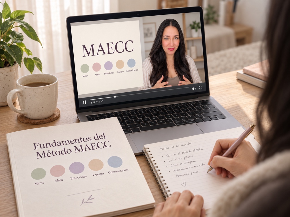Curso Fundamentos del Método MAECC: clase en vídeo, el libro del curso y notas de la lección